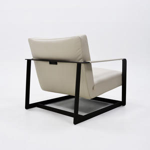 เก้าอี้พักผ่อนทรงสี่เหลี่ยมทันสมัยหรูหรา ทนทาน เก้าอี้โซฟาพนักพิงสูง เฟอร์นิเจอร์พักผ่อนสำหรับโรงแรม ระเบียง ห้องนั่งเล่น - Product Image 4