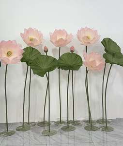 Fleur géante en papier organza personnalisée pour la décoration d'événements de mariage, décoration intérieure, art visuel, événement - Product Image 6