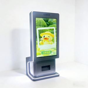 Terminal interactif commercial en acier inoxydable gris argenté Ninix avec capture automatique HD et équipement multi-modèles pour la libre-service - Product Image 4