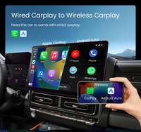 Adaptador Inalámbrico Portátil Mini para Carplay y Android Auto 2 en 1, Adaptador Carplay para Automóvil