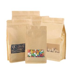 Sacs refermables en papier avec fermeture éclair, logo personnalisé, livraison rapide, résistants à l'humidité, sacs à fermeture éclair, pack promotionnel - Product Image 1