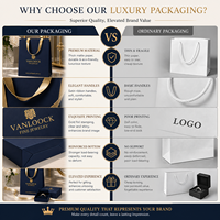 Sac cadeau de luxe personnalisé avec logo, sac en papier bleu marine avec poignée en ruban de satin, emballage haut de gamme pour la vente au détail de la marque