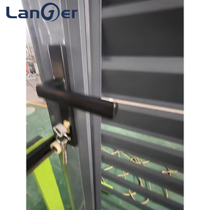 Puertas de Celosía Interiores con Marco de Acero Reforzado y Ventilación de Seguridad para Hotel, Puerta de Celosía de Vidrio con Función de Ventilación - Product Image 4