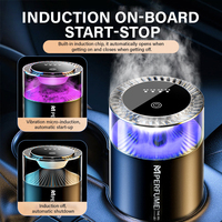 Humidificateur de voiture intelligent numérique intelligent Mescente Diffuseur de parfum de désodorisant longue durée avec lumière colorée