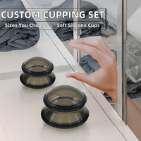 Kit de ventouses corporelles en silicone personnalisé avec physiothérapie infrarouge et ventouses de massage à aspiration sous vide