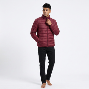 Chaqueta Acolchada Personalizable de Alta Calidad para Hombre, Temporada de Invierno, Cobertura Completa con Cuello Alto, Hecha de Tela de Lona - Product Image 1