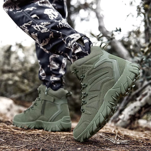 Bottes tactiques améliorées pour hommes, pour le camping en plein air, la randonnée, la pêche, la chasse, chaussures de sport anti-usure - Product Image 6