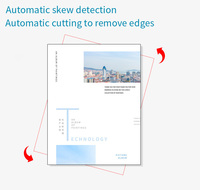 Escáner de Documentos Inteligente Multifuncional con Cámara Dual HD de 16MP + 2MP Píxeles, Extensible, USB, 60 Páginas/Min, A3/A4, Rotación de 360°/180°