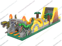 Alien Bounce House Slide Parcours d'obstacles Château d'air Terrain de jeu gonflable gonflable Toboggan gonflable Bouncer Toboggan gonflable Parcours d'obstacles
