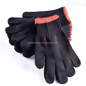 قفازات عمل سوداء من النايلون المحبوك وفقًا لمعيار EN388، قفازات أمان متعددة الأغراض - Product Image 4