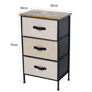 Cassettone in tessuto per cassettone in tessuto con pannello laterale in metallo - Product Image 3