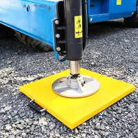 Plaques de support flottantes en plastique durable de 30-50 mm d'épaisseur pour grue, chariot élévateur et utilisation en base d'échafaudage