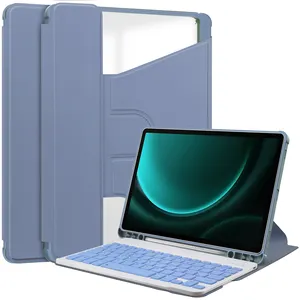 Cover per tavoletta magnetica per Samsung Galaxy Tab S9 FE Plus 12.4 pollici SM-X610 X616 con Slot per penna S tastiera senza fili