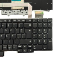 Keyboard Laptop Latin LA ThinkPad E15 Plastik Hitam Ultra Tipis Ukuran Penuh Antarmuka PS/2 Kapasitif Cetakan Pribadi Garansi 12 Bulan