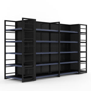 Étagère de présentation en acier robuste pour la vente au détail, rayonnage métallique pour supermarché, présentoir pour épicerie - Product Image 4