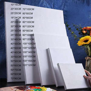 Wholesale <strong>Cheap</strong> Price Custom Size Pine Frame Top Quality 280g White Blank Cotton <strong>Stretched</strong> <strong>Canvas</strong> - Product Image 1