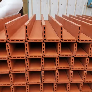 Havalandırmalı yağmur damlası kaplama sistemi cepheler özelleştirilmiş terracotta kavisli panel dekorasyon yapı DUVAR KAROLARI