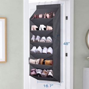 Hot Sell Durable Hanging Storage <b>Shoe</b> Organizer Over Door Storage Hanging <b>Shoe</b> Storage Rack - Product Image 2