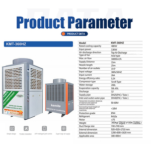 Enfriador de <span class=keywords><strong>Aire</strong></span> Evaporativo Industrial y Doméstico Kemite, Nuevo, 55KW de Capacidad de Enfriamiento, Refrigerante R410A, Compresor Scroll y Bomba Incluidos - Product Image 4