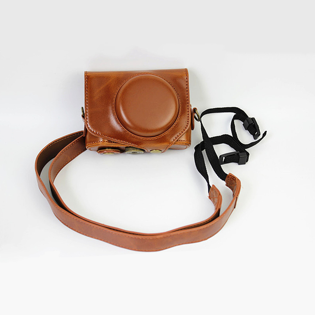 PU Leather Camera Holder and Harness for PowerShot G7 X Mark II