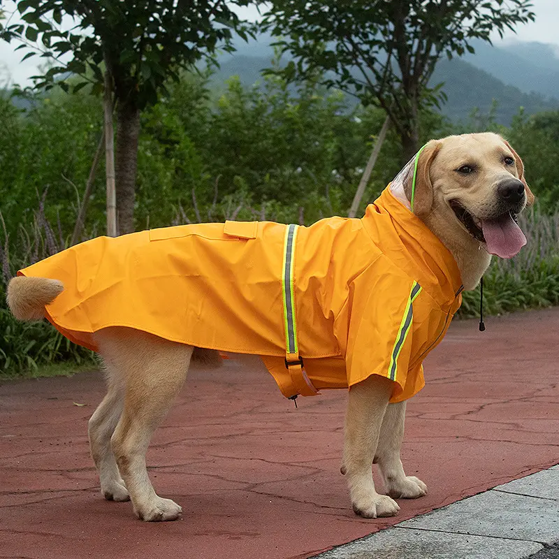 Reflective Light Dog Jacket Water Proof Pet Clothes for Summer and Winter for Rain and Snow