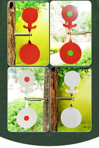 Objetivo giratorio <span class=keywords><strong>de</strong></span> acero al carbono <span class=keywords><strong>de</strong></span> alta dureza con forma <span class=keywords><strong>de</strong></span> oso, altamente visible y <span class=keywords><strong>de</strong></span> retorno automático para tiro. - Product Image 5