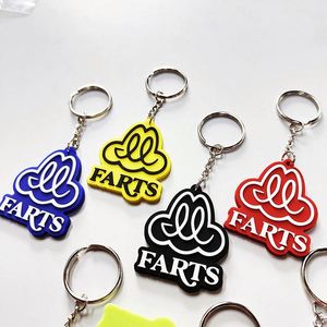 OEM Custom Logo Embossed 2D 3D UV Printed Rubber Soft PVC <b>Keychain</b> Personalized Promotional Keyring - Product Image 1