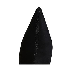 Bottes longues pour femme, mode, en daim noir, hauteur genou, avec talon - Product Image 6