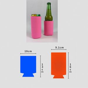 Porte-bouteille isotherme personnalisé avec logo imprimé, vente en gros, porte-canette de bière vierge en néoprène expansé - Product Image 4