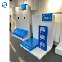 Présentoir de salle d'exposition pour lave-vaisselle Midea |   Fixations de vente au détail pour appareils électroménagers personnalisées, robustes et écologiques