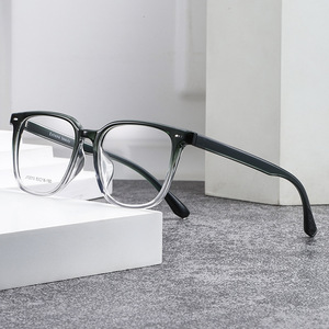 Montures de lunettes optiques carrées GTP J10013 pour hommes, en TR90, avec verres extra larges en acétate et pont nasal standard, origine Taizhou - Product Image 2