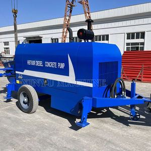 Máquina de bomba de hormigón con motor diésel Bomba de remolque de hormigón con mezclador para proyecto de construcción - Product Image 1