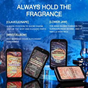 TWG vente en gros ensemble de parfum solide de ville de vacances romantique 10g * 4 pièces baume de parfum solide pour femmes et hommes parfum solide de poche portable - Product Image 4