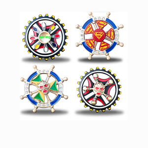 Mới Hai Lớp Ngón Tay Hợp Kim Kẽm Đầy Màu Sắc Tay <span class=keywords><strong>Spinner</strong></span> Kim Loại Tay <span class=keywords><strong>Fidget</strong></span> <span class=keywords><strong>Spinner</strong></span> Đồ Chơi - Product Image 1