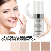 Liquide de fond de teint pour le visage, marque privée, couverture complète, imperméable, spf 15