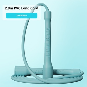 เชือกกระโดดราคาประหยัด ขนาด 5 มม. ทำจาก PVC <span class=keywords><strong>ป</strong></span>รับความยาวได้ พร้อมด้ามจับที่แข็งแรง ทนทาน เชือกกระโดดความเร็วสูง - Product Image 2