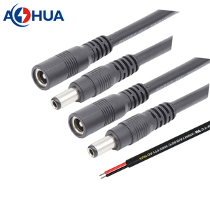 2.1 2.5 mét DC 5521 5525 Nam Nữ DC nối cắm 2-core <span class=keywords><strong>d</strong></span>ây mở kết thúc Cáp 0.1 0.25 0.5 1m 2464 18 20 22 AWG - Product Image 1