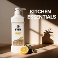 Distributeur de savon à vaisselle KENT et tablettes de savon moussant pour les cuisines des clients de l'hôtel de luxe Serene Cove
