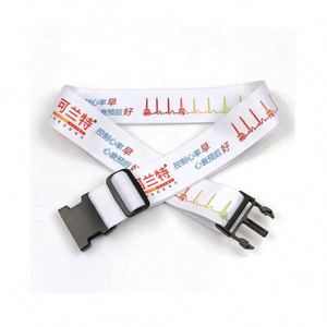 Correa de Equipaje Profesional Ajustable de 50 mm de Ancho, Impresa por Sublimación en Poliéster, con Hebilla de Liberación Personalizada para Maleta - Product Image 4