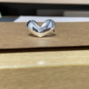 S925 Sterling Silver Heart Shaped <b>Open</b> <b>Ring</b> For Women Everyday Wear Jewelry - Product Image 4