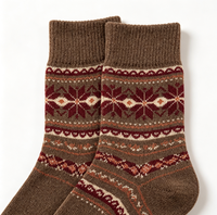 Chaussettes en coton doux à motif tricoté avec clochettes de Noël, hypoallergéniques et écologiques, pour cadeaux de Noël en gros