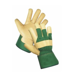 Guantes de Trabajo de Seguridad PK, Nuevo Modelo 2025, Hechos de Cuero de Cabra, Forro Interior de Algodón, Puño Reforzado con Goma - Product Image 1
