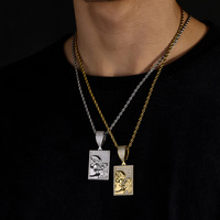 Nouvel accessoire créatif Hip Hop incrusté de moissanite, pendentif militaire tridimensionnel en argent S925, style urbain