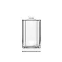 Bouteille de parfum en verre de luxe de 110ml au design élégant rectangle Emballage de parfum au design personnalisé