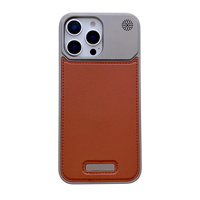Étui de téléphone personnalisable de luxe avec logo, protection de l'appareil photo, cuir PU imperméable, compatible avec iPhone 13 Pro Max
