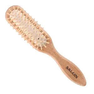 Eco Friendly Natural Wooden Hair Comb Detangler Brushes Salon Curly Blowout Hair Brush