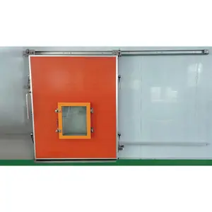 100/120/150mm CA porte de stockage à atmosphère contrôlée porte de stockage couleur acier chambre froide porte coulissante