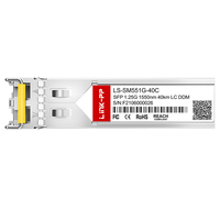 Sfp-1ge-ex1550-40 주니퍼 호환 Smf Sfp 모듈 1g Ex 1550nm 40km Dom Lc 싱글 모드 1.25g 광 트랜시버