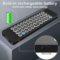 T9 proAir Mouse 4-en-1 télécommande vocale 2.4g sans fil pour Nvidia Shield/Android Tv Box/PC/projecteur/HTPC/tout-en-un P