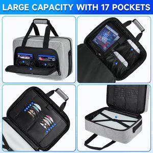 Étui de voyage en polyester PS5 de grande capacité Sac de transport de protection à coque rigide classique pour PlayStation 5 Solution de stockage portable - Product Image 2